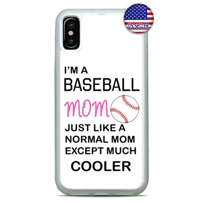 Baseball Mom Phone Case For iPhone 17 16 15 14 13 12 Pro Max Plus