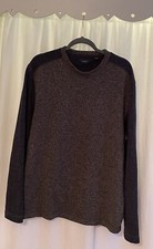 Arrow Soft Touch Men's Long Sleeve Sweater Size XL Blue Gray Crew Neck