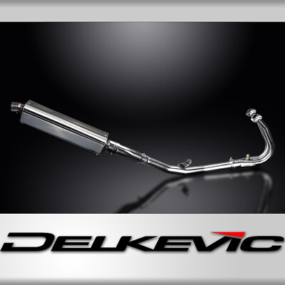 Kawasaki Ninja 400 18-23 Delkevic Full Exhaust 2-1 17'' Stainless TriOval Muffler