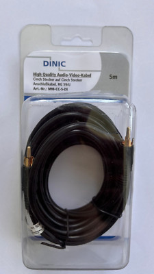 DINIC Audio-Video-Kabel, Cinch auf Cinch, RG 59/U, 5m, ArtNr:MM-CC-5-DI 218308/8