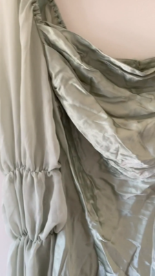 green emerald velvet dress Love Found Sage Green Floral Tiered Midi Dress – Shop the Mint main image 1