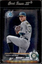 2017 Bowman Chrome Prospects #BCP46 Dakota Chalmers Oakland A's - Nice Card