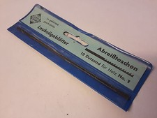 12 PEBARO WOOD DRILL STEEL BLADES N 1 ABRESTASCHEN LAUBSAGEBLATTER 12 PC