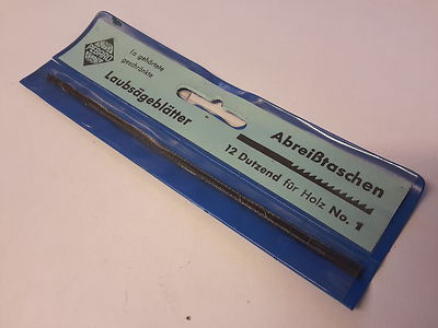 12 PEBARO WOOD HOLE STEEL BLADES N 1 ABRESTASCHEN LAUBSAGEBLATTER 12 PC