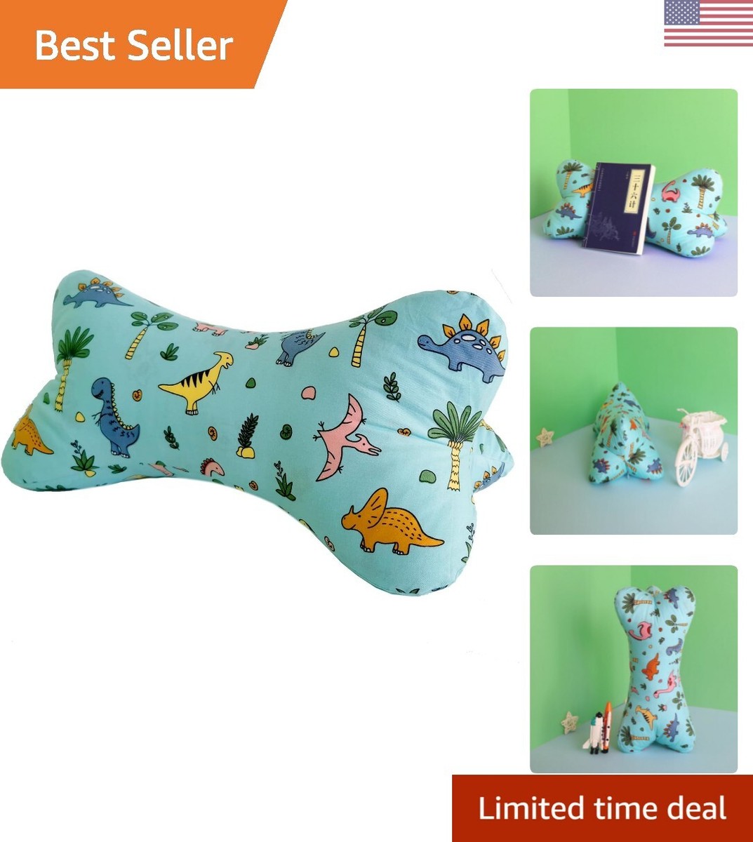 Neck Pillow Personalized Dog Bone Pillow Neck Cervical Pillow Dog