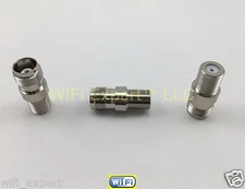 1 Adapter TNC female plug to F TV Female Jack RF Connector Converter USA
