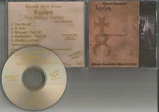 KEPLYN Animus Diaries 5TRK SAMPLER w/ RARE EDITED TRX PROMO DJ CD 2001 MINT USA 