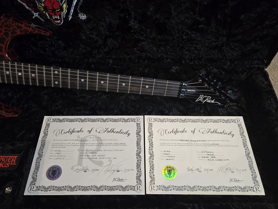 2022 BC RiCH Stranger Things Warlock Limited Edition USA Custom #36 Of 200 Made - Image 4 of 4
