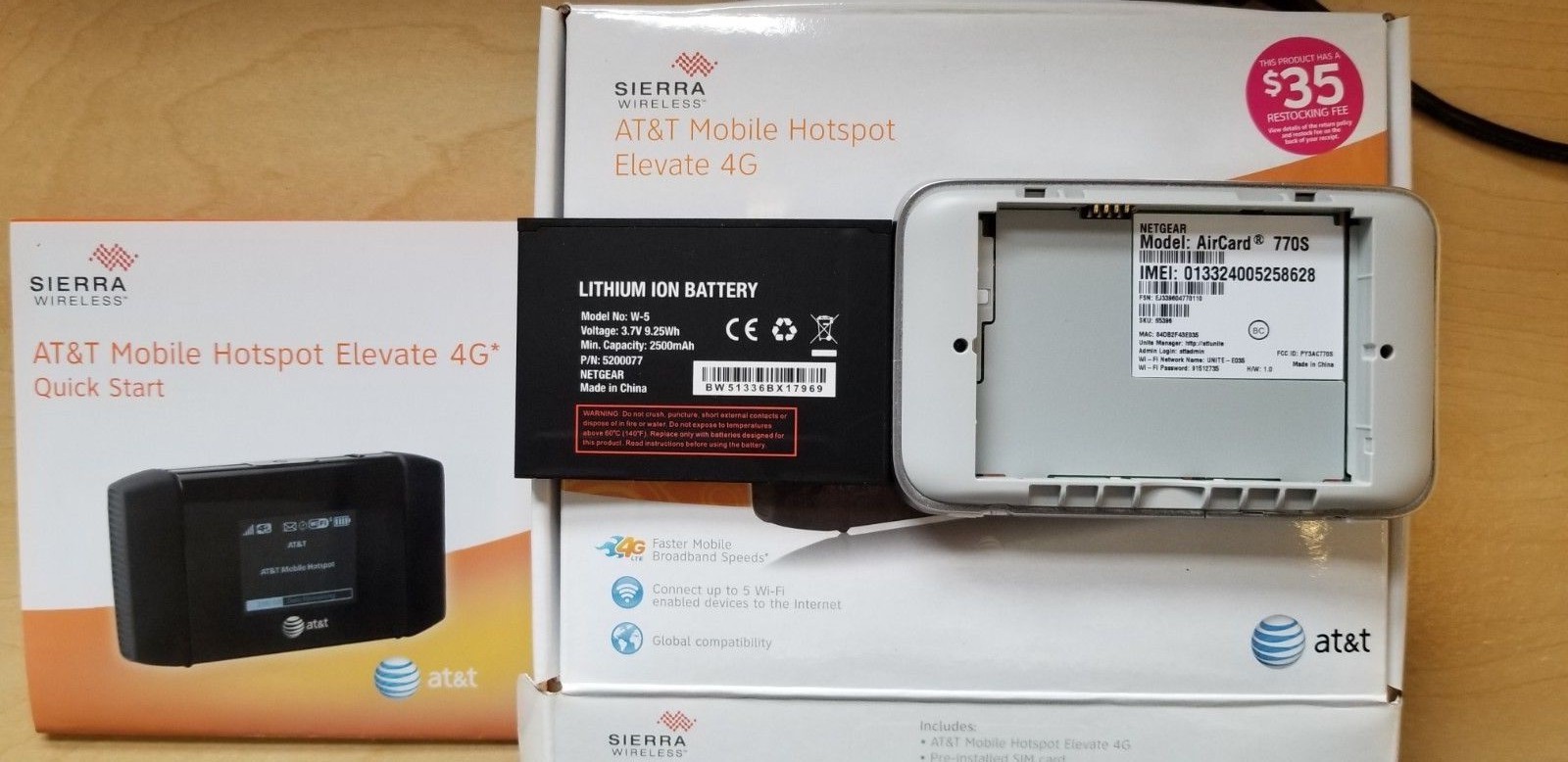 At&t Sierra Wireless Mobile Hotspot Elevate 4g LTE WiFi Hotspot Modem | eBay
