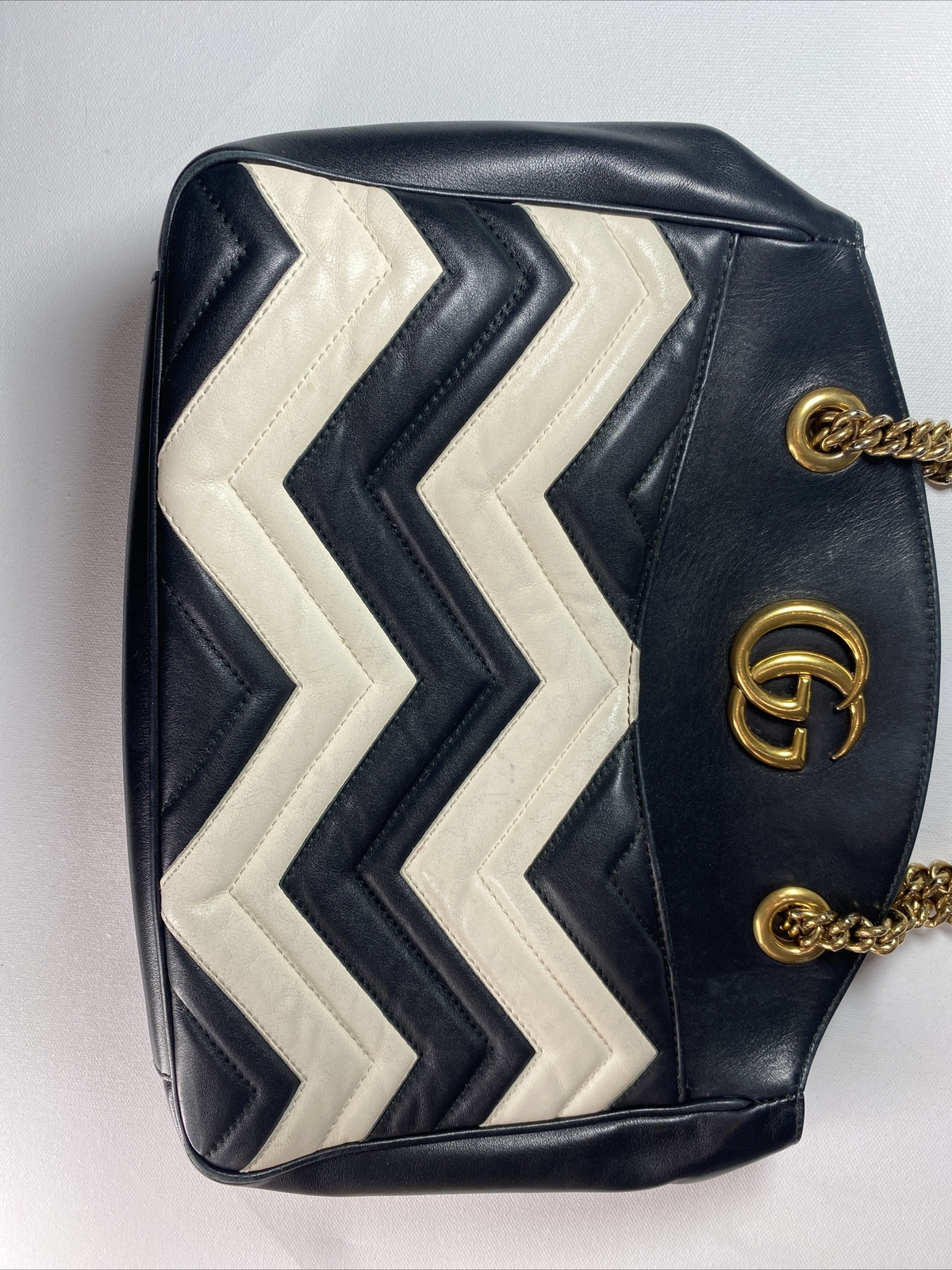 Gucci Marmont GG Matelasse Quilted Chevron Leathe… - image 5