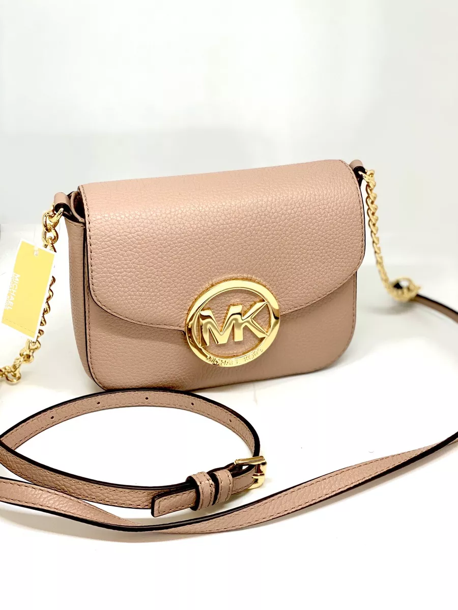 MICHAEL KORS FAWN FULTON LEATHER CROSSBODY NWT