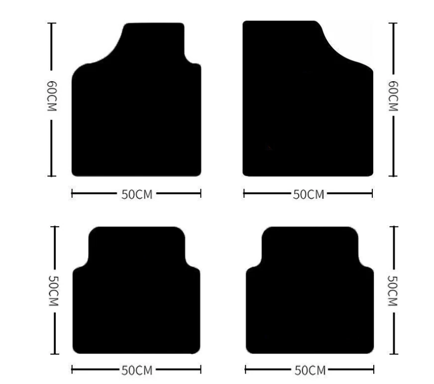 For Porsche Car Floor Mats 4PCs All Models Universal Size Auto Carpets Liner Rug - image 2 of 4