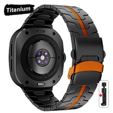 Titanium Alloy Business Watch Strap Band For Samsung Galaxy Watch Ultra 47mm