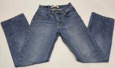 Levis 505 Boys Size 14 25x27 Slim Denim Blue Jeans EUC