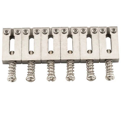 Musiclily Pro 10.8mm Stainless Steel Tremolo Bridge Saddles For Strat ST Guitar