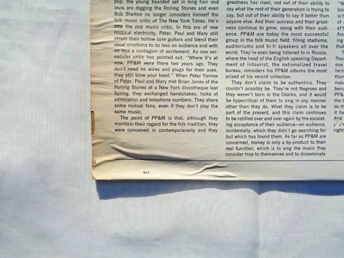 Peter Paul & Mary: See What Tomorrow Brings 1968 "W7" Reissue Pitman Pressing VG - Picture 5 of 12