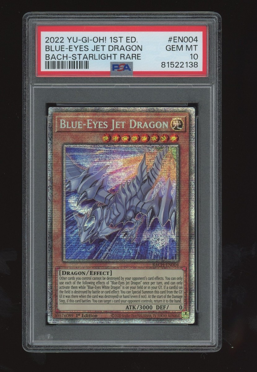2022 YU-GI-OH! 1st Edition Blue Eyes Jet Dragon BACH-EN004 2022 YU-GI-OH! 1st Edition Blue Eyes Jet Dragon BACH-EN004