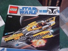 LEGO STAR WARS ANAKINS STARFIGHTER 7669 & LARGE MOC DROID BUILD