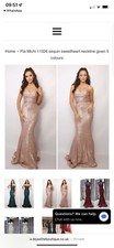 Unworn Pia Michi 11326 sequin sweetheart neckline gown prom dress Size 8/10 38eu
