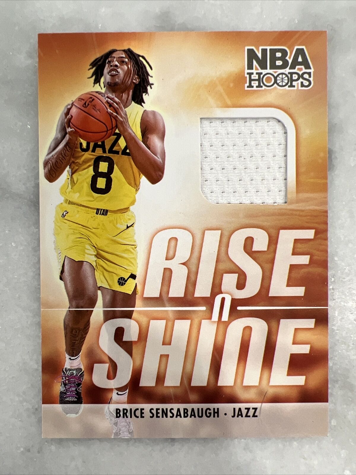 2023-24 NBA Hoops Brice Sensabaugh Rise N Shine Rookie Patch Utah Jazz  RS-SEN