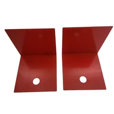 Bill Curry Design Line Red Bookends Pair Label Mid Century Modern MCM Segundo CA