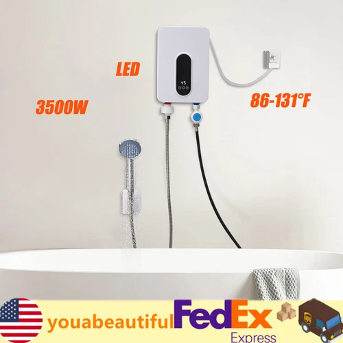 110V 3500W Electric Water Heater Instant Hot Water Heater Water Heater IPX4
