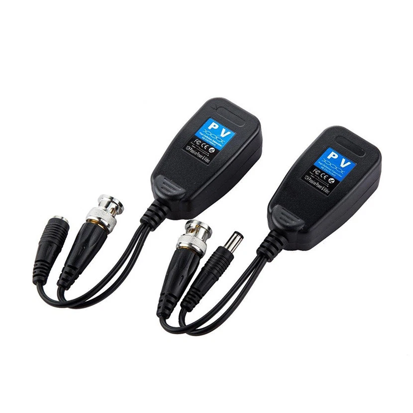 1 Pair CVI/TVI/AND Passive Video Balun Transceiver Supply Power 2 In 1 RJ45 - Image 2 of 4