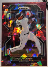 2022 Panini Prizm Baseball Royce Lewis  #97 Burgundy Cracked Ice /25
