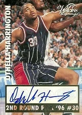 Othella Harrington autographed Basketball Card 1997 Score Board Vision Signings