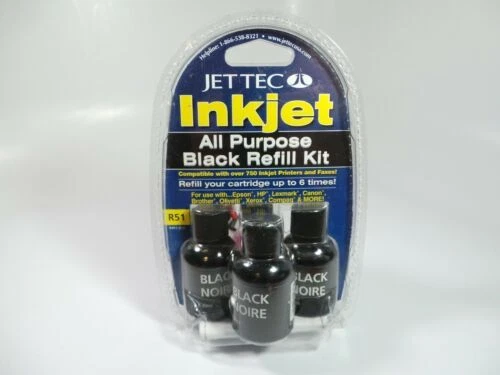 Recargas de tinta negra Epson y Kits Para HP