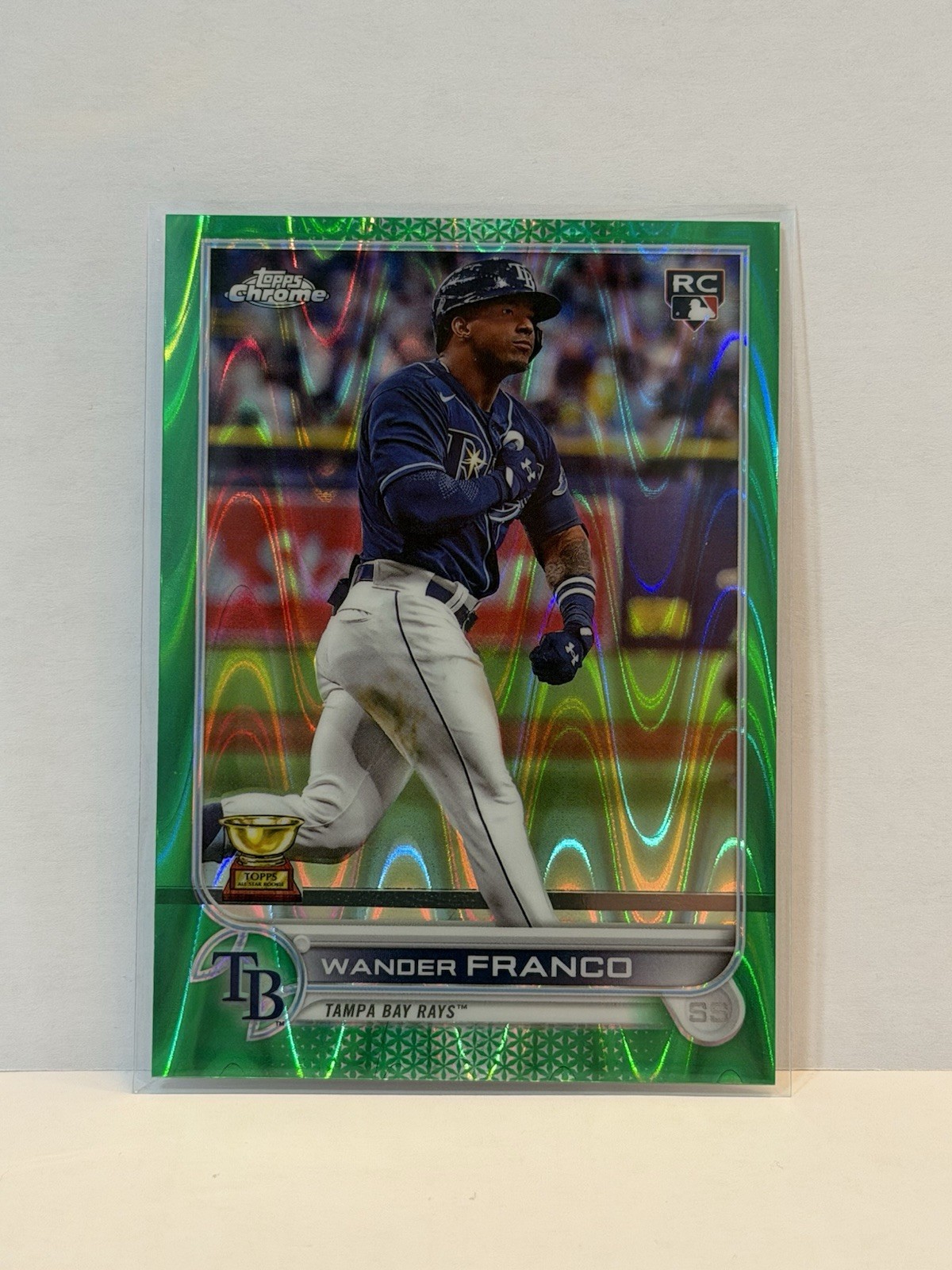 2022 Topps Chrome Sonic - Wander Franco Green RayWave Rookie #35 /99