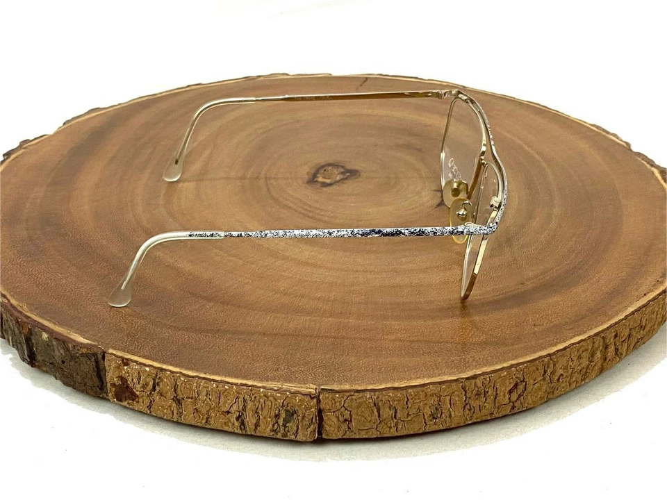 Monturas de gafas Essence 468 gris brillante dorado 56 18 148 mm hechas en Italia Foto 3 de 4