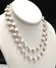 Vtg Silpada Sterling Freshwater Baroque Pearl Necklace, Opera Length 31” Long — photo 6