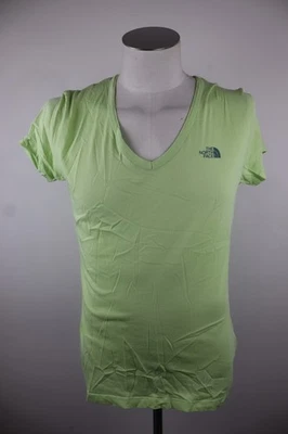 The North Face Camiseta Hombre L Regular Verde Vintage Algodón Manga Corta Logo - Imagen 1 de 4