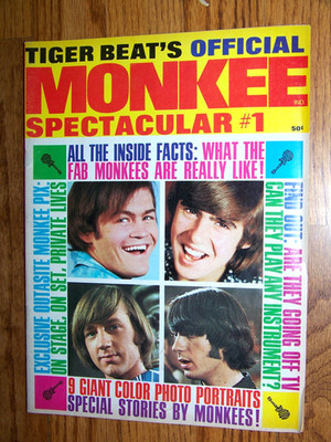Tiger Beats Monkee Magazine Volume #1  Number 1 April 1967 -EXC Loaded w/PIN-UPS