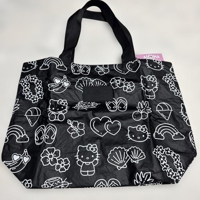 Aloha Collection x Hello Kitty Large Black Tote Bag Hawaii Limited New Tags