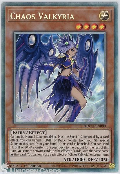 TOCH-EN008 Chaos Valkyria Collector's Rare 1st Edition Mint YuGiOh Card