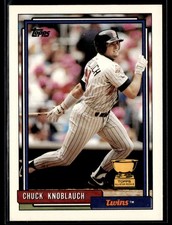 1992 Topps #23 Chuck Knoblauch Baseball Card 3103N