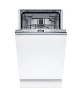 Bosch Series 4 Integrated Slimline Dishwasher - Smart B-rated Silver  SPV4EMX17G