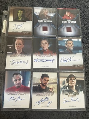 2022 Star Trek Discovery Season 3 Bordered Autograph Oded Fehr as Admiral Vance 