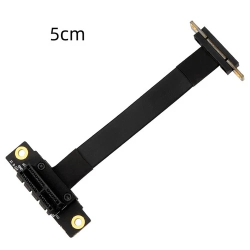 Dual 90° PCIE X1 Riser Cable PCIe 3.0 x1 to x1 Extension Cable 8Gbps PCI Express