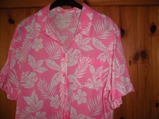 Bluse gr 44 Leinen mit Baumwolle