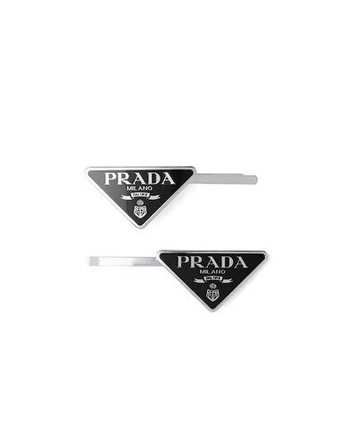 Pinzas para el pelo de metal Prada