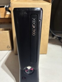 Microsoft Xbox 360 S 4GB Console Gaming System Black 1439 Missing HDD Cover