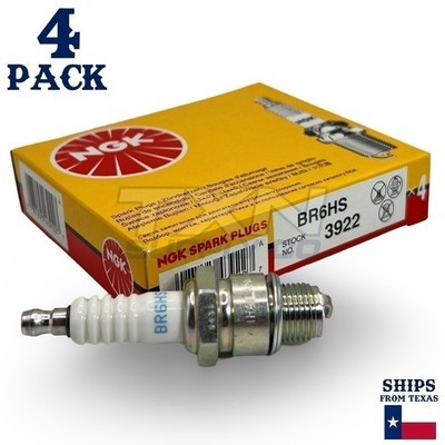 NGK 3922 Spark Plugs BR6HS - 4 Pack