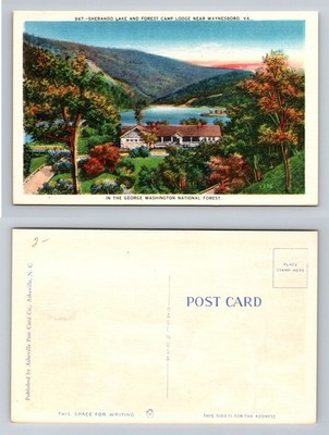 Waynesboro, VA-Virginia, Sherando Lake Forest Camp Lodge, Vintage Postcard