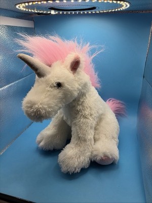 Aurora White Pink Unicorn Plush 10  Sparkle Horn Stuffed Animal Cute Soft Toy