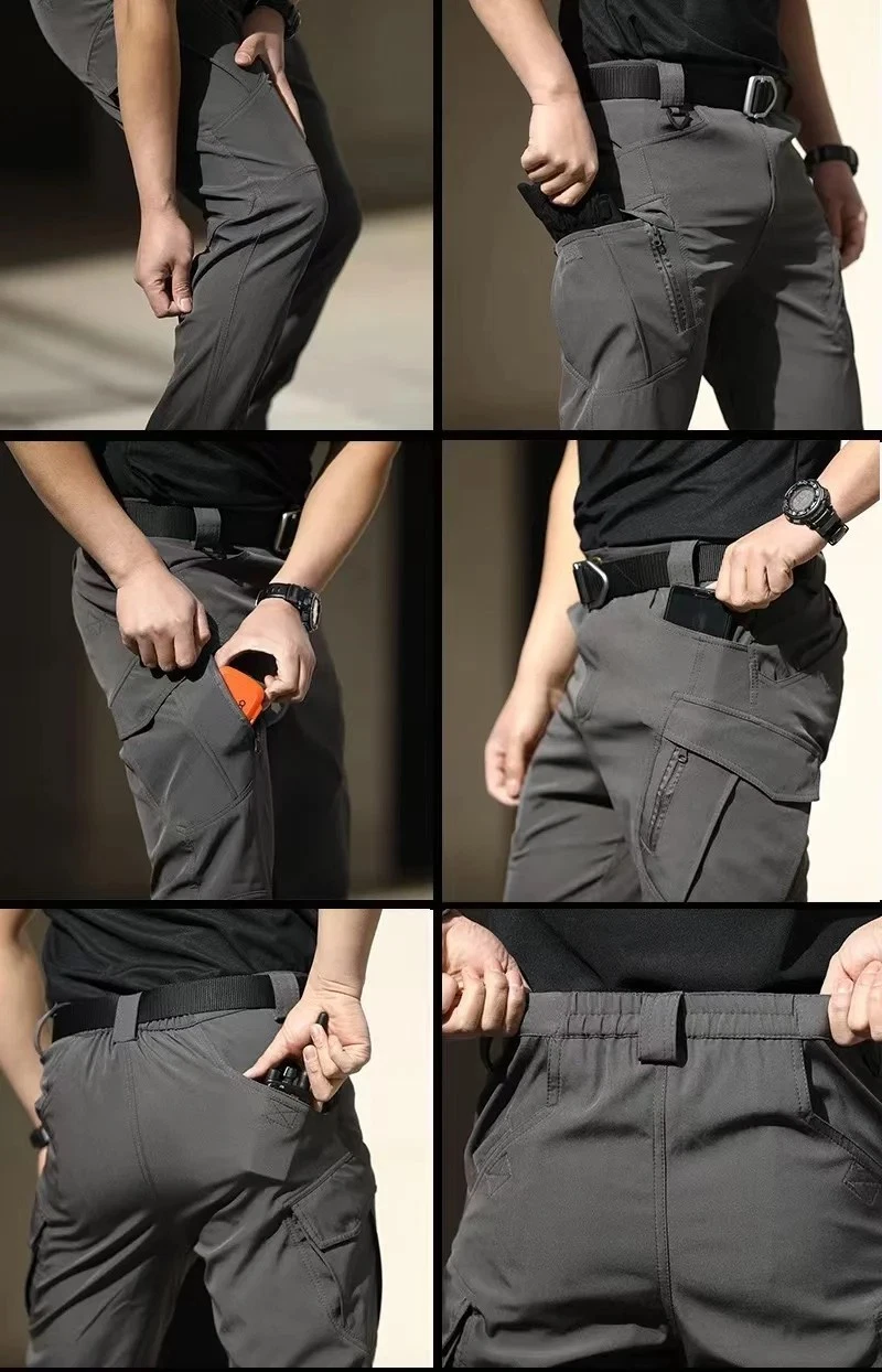 Men's Hiking Work Cargo Pants Outdoor Lightweight Waterproof Quick Dry Trousers
Opens in a new windo