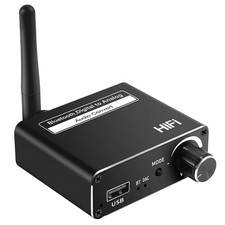 Bluetooth 5.0 Digital to Analog Audio DAC Converter Spdif Fiber Signal to 3.5MM