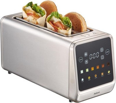 Yabano 4 Scheiben Smart Toaster Touchscreen 1450W Digitale Speicherfunktion